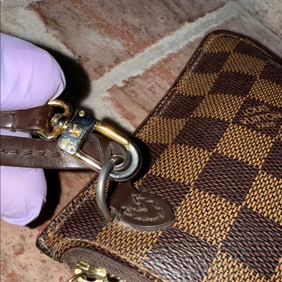 Louis Vuitton Damier Ebene neverfull pouch wristlet SD4157 - Picture 6 of 11